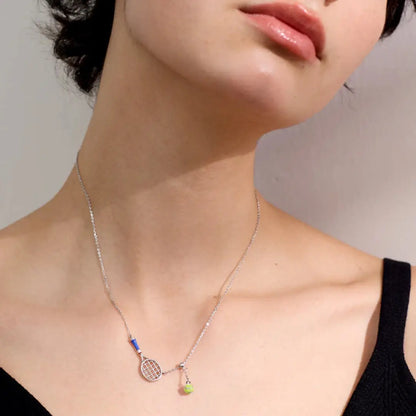 Tennis Racquet Necklace