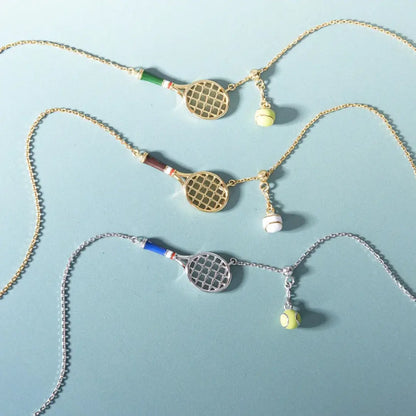 Tennis Racquet Necklace